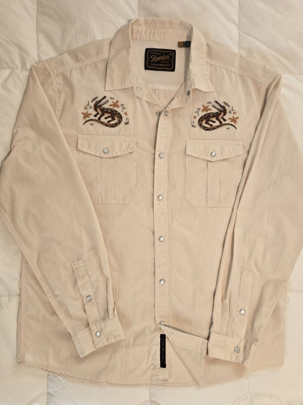 Howler Bros Lazy Gators Gaucho Snapshirt (L) - Picture 4 of 5